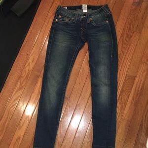 True Religion Stella straight skinny leg size 27